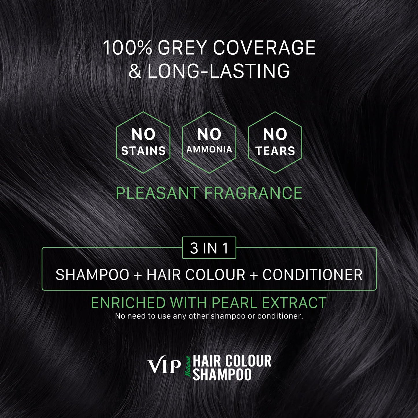 VIP Hair Color Shampoo, 400ml