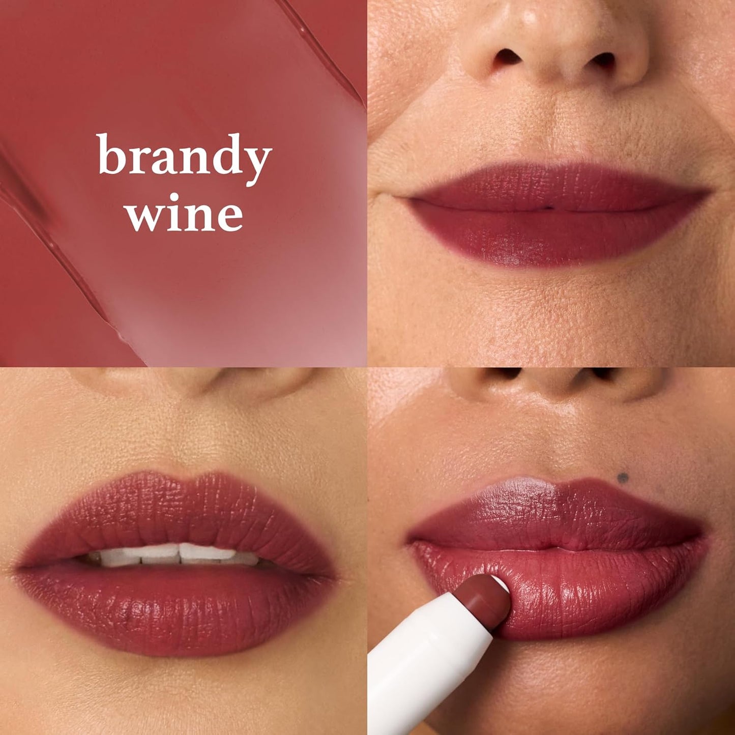 Julep Tinted Lip Balm - Buildable Brandy Wine Color, Hydrating Vitamin E & Sunflower Butter | Vegan & Cruelty-Free