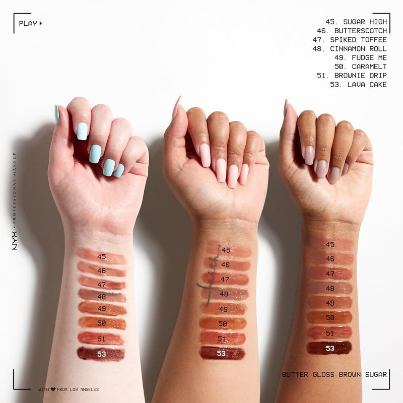 NYX Butter Gloss - Non-Sticky Clear Lip Gloss for Smooth Shine | Sugar Glass