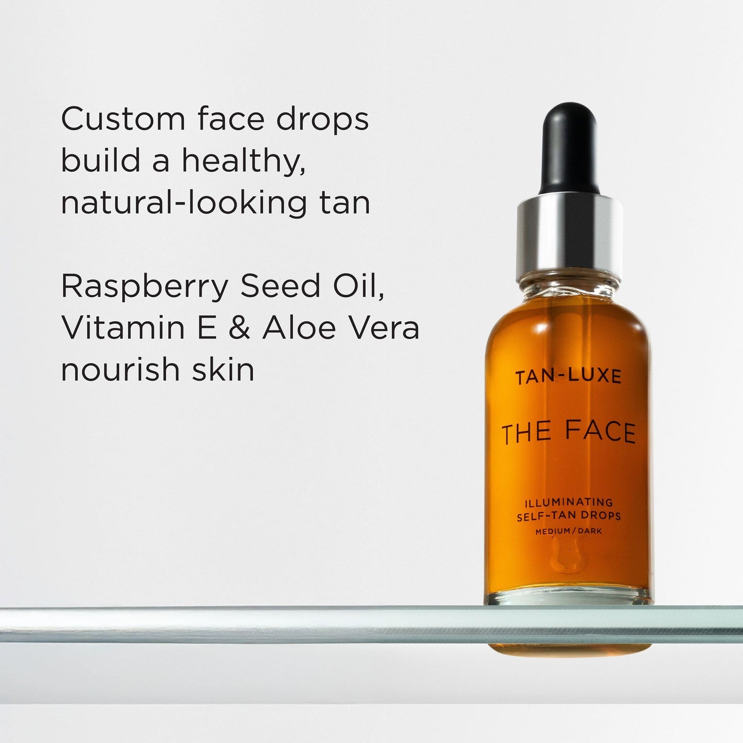TAN-LUXE The Face - Illuminating Self-Tan Drops to Create Your Own Self Tanner, Cruelty & Toxin Free
