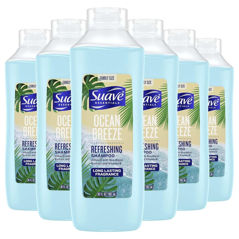 Moisturizing Shampoo for Dry Hair - Ocean Breeze with Sea Algae & Vitamin E | 30 oz, Pack of 6