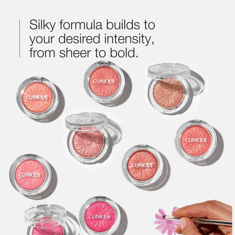 Clinique Cheek Pop Blush | Long Lasting, Buildable + Vibrant, Yet Natural-Looking Color, Peach Pop, 0.12 Ounce