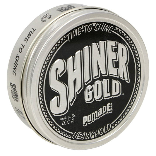 Shiner Gold Pomade | Strong Hold | High Shine | Water-based | Coconut Scent