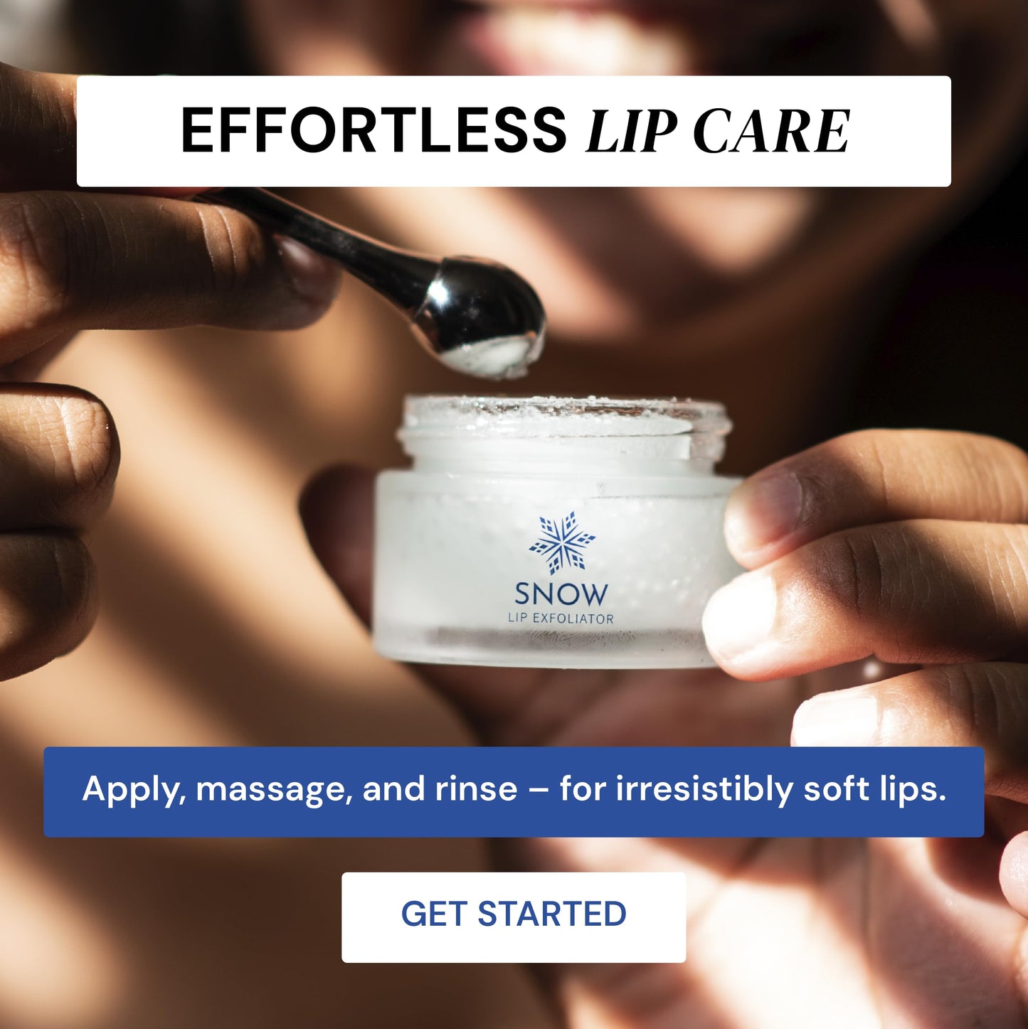 SNOW Lip Scrub Exfoliator – Sugar Scrub for Dry, Cracked Lips with Jojoba Oil, Lavender & Mint For Smooth, Fresh Lips – Treatment with Refreshing Formula, Comes with Dual Applicator