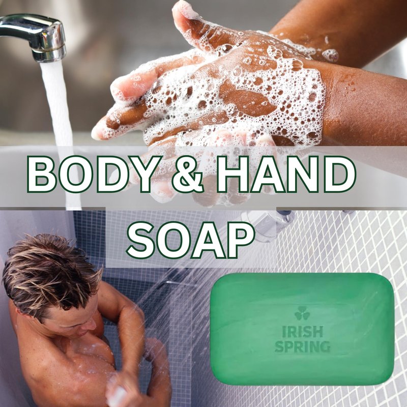 Irish Spring Bar Soap (20 PACK) Original Clean - Includes Bar Soap Holder & Loofah - Large 4 OZ Soap Bars, Original Clean Body Soap, Mens Bar Soap w/Soap Bar Holder & Loofah Sponge