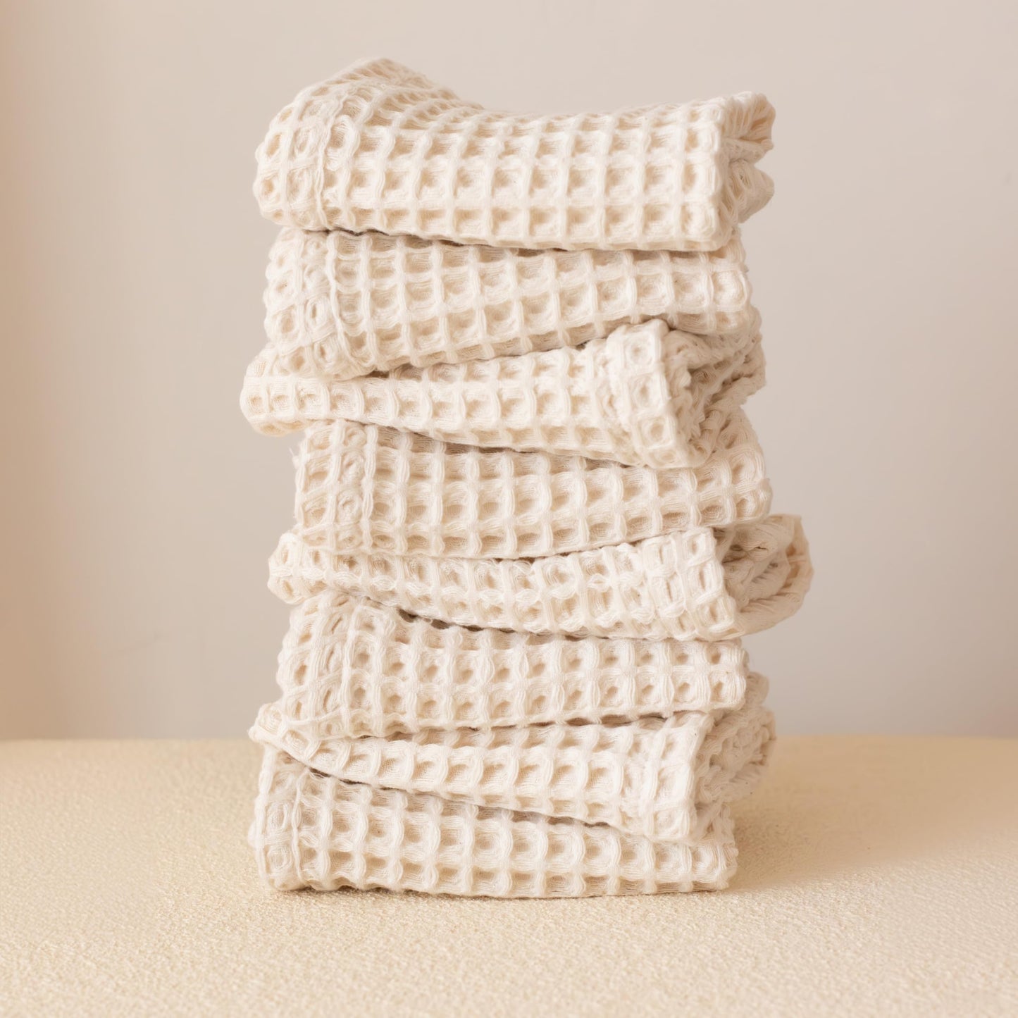 Viva Maison Premium 100% Turkish Cotton Wash Cloths & Face Towels Pack of 8, Luxury Turkish Waffle Washcloth Ideal for Bath, Makeup, Kitchen (Dark Red, Set of 8 Washcloths)