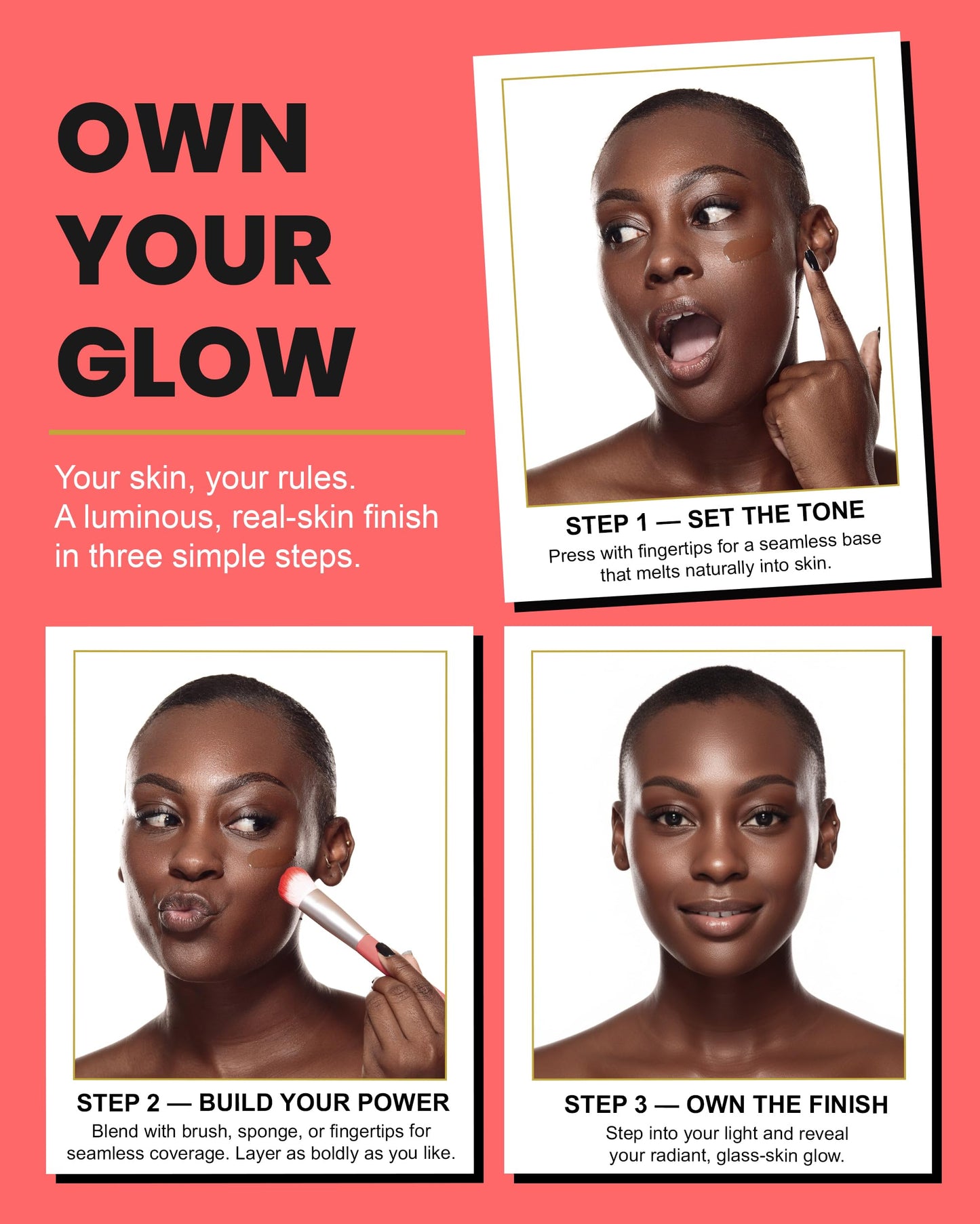 Kirby Kosmetics Konfident Glow Skin Tint – Fair Freedom Hydrating Oil-Free Glass-Skin Foundation, Buildable Light-to-Medium Coverage, 30 ml – Inclusive Clean Makeup for Radiant Confidence