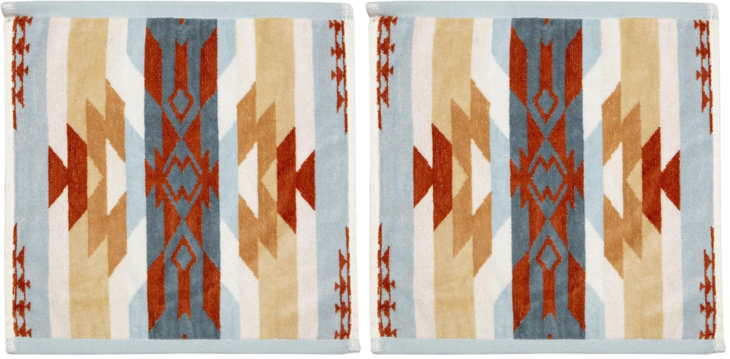 CARSTENS, INC. Pecos Southwestern Décor Wash Cloth (Pack of 2)