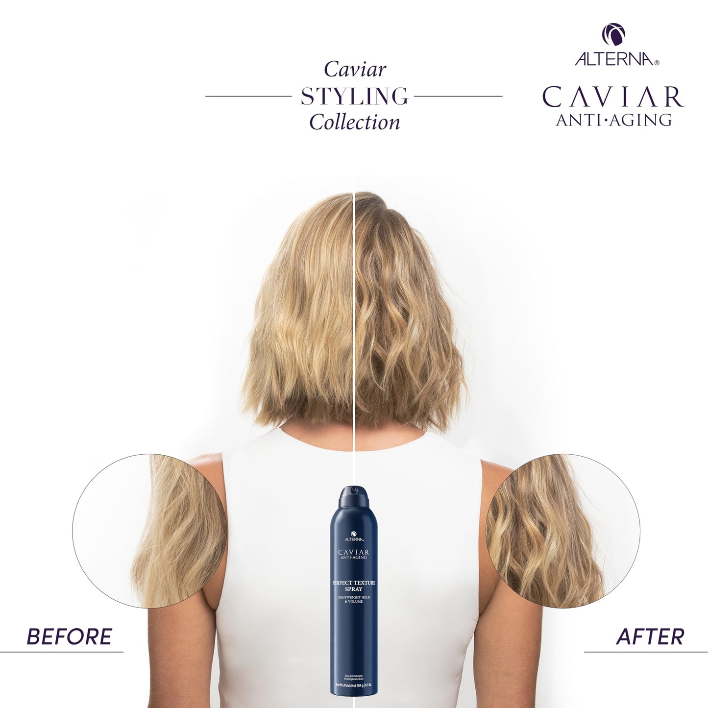 Alterna Caviar Professional Styling Perfect Texture Spray, 6.5 Ounce (Pack of 1)