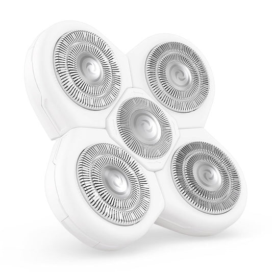 BodySmooth Rotary Blade Refill for Women - Gentle Shave for Sensitive Skin | 5 Contouring Heads, Mess-Free Cleanup