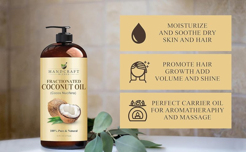 Deep Hydration Set | Avocado Oil & Coconut Oil | 100% Pure Carrier Oils for Dry Skin & Hair Masks - (2 x 16 Fl Oz)