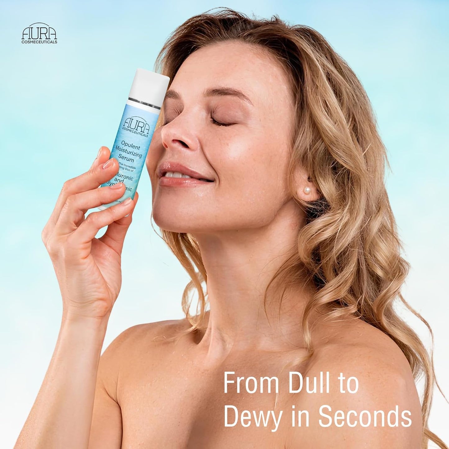 Hydrating Duo Moisturizing Serum - Hyaluronic Acid & Polyglutamic Acid with 15% Aloe Vera Juice | Anti-Aging Formula