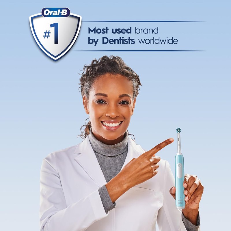 Oral-B Pro 1000 Electric Toothbrush - CrossAction Technology | Green Color