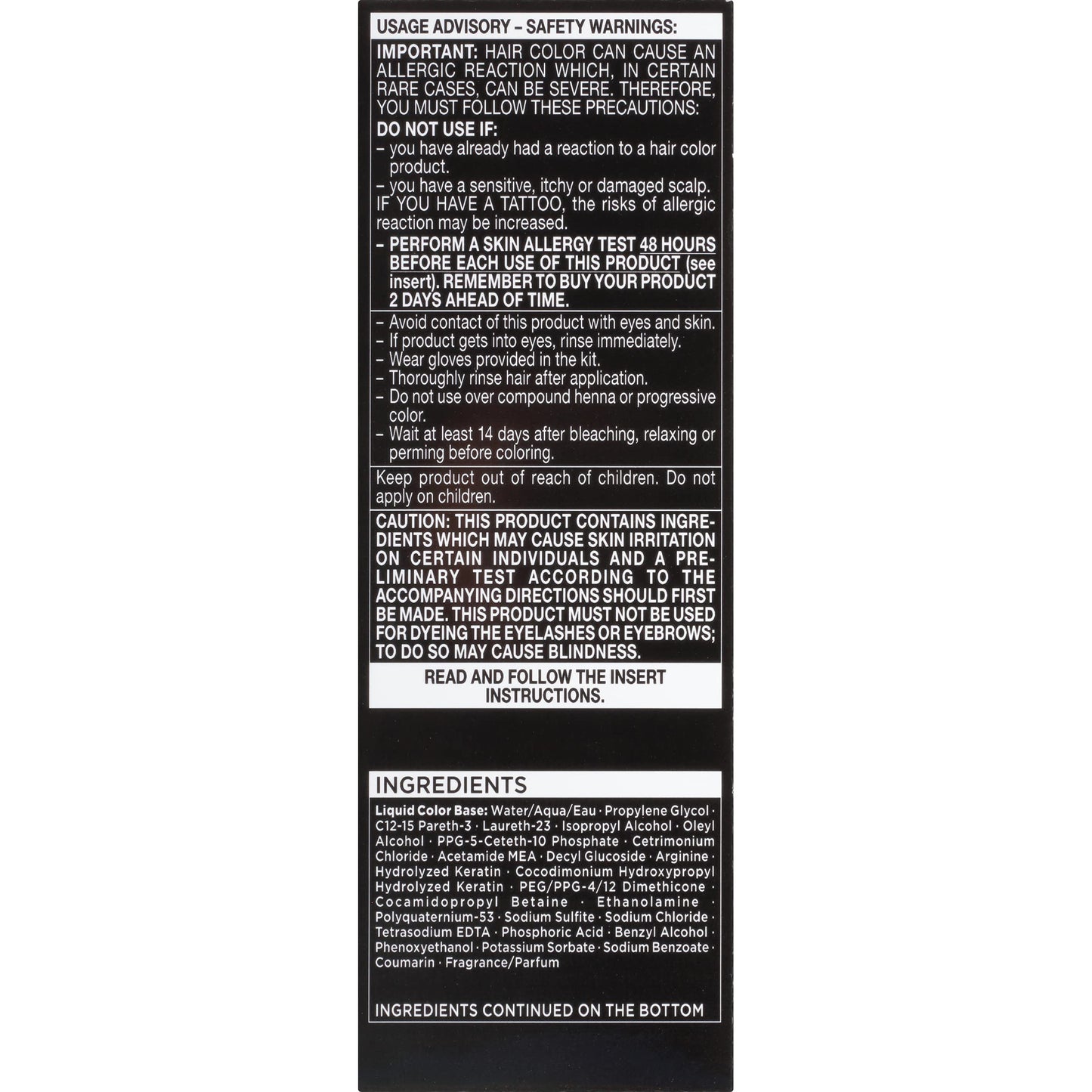SCHWARZKOPF Glossify Cream Box Ammonia Free Hair