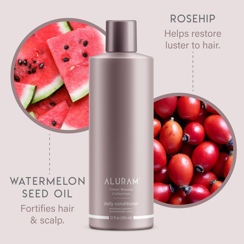ALURAM Coconut Water Daily Conditioner for Men and Women, Clean Hydration and Shine for All Hair Types, 12 Fl Oz