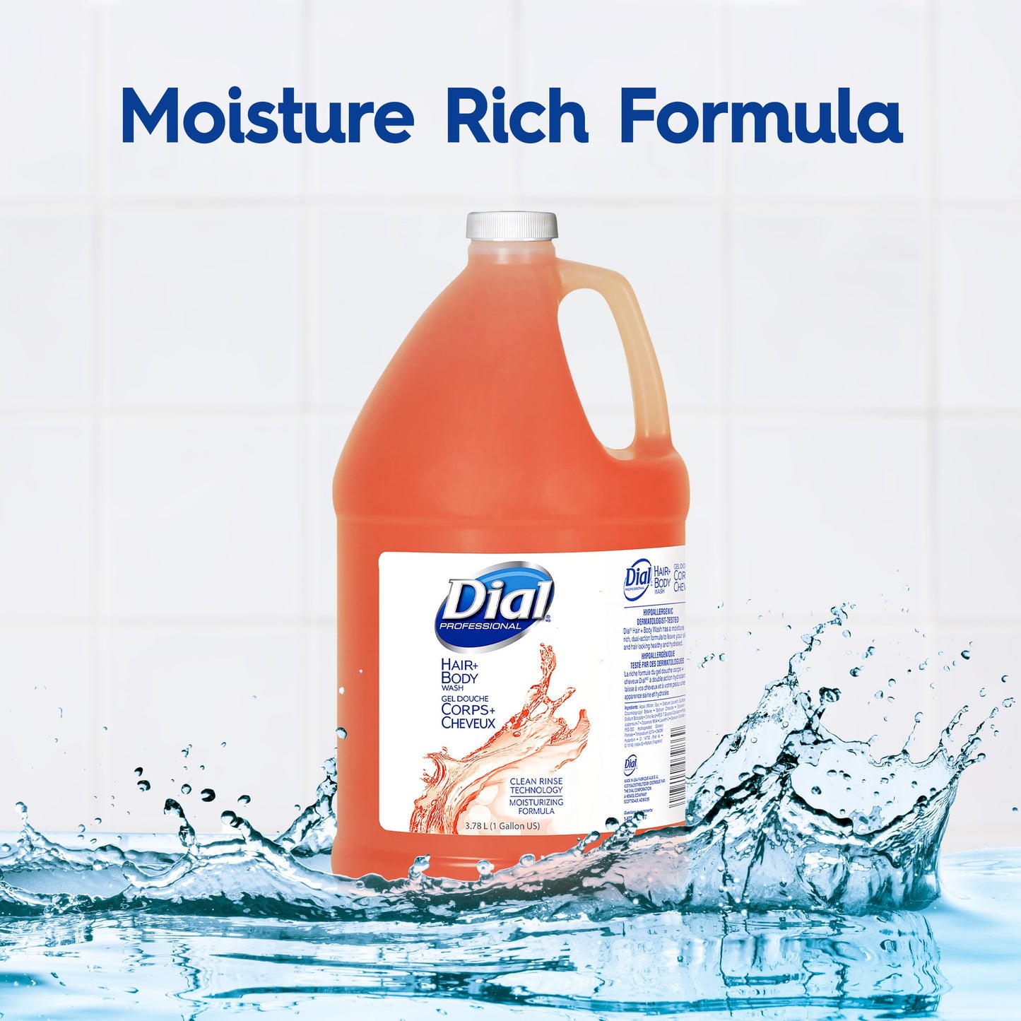 Dial Professional Shampoo&Body Wash Peach Scent 1 gal. DIA03986 4 per Case
