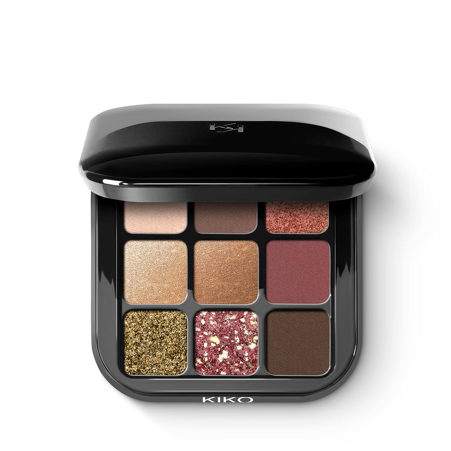 Kiko Milano Glamour Multi Finish Eyeshadow Palette 03 | Palette With 9 Eyeshadows In Different Finishes