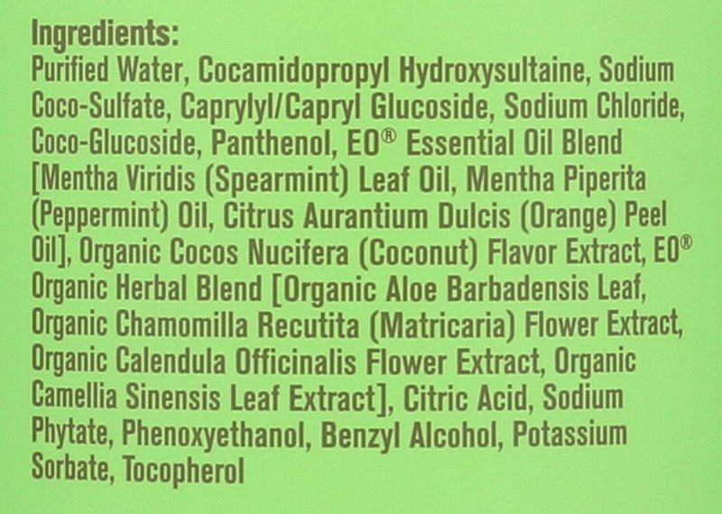 EO Products Natural Everyone Hand Soap Liquid, Mint and Coconut, 32 Ounce