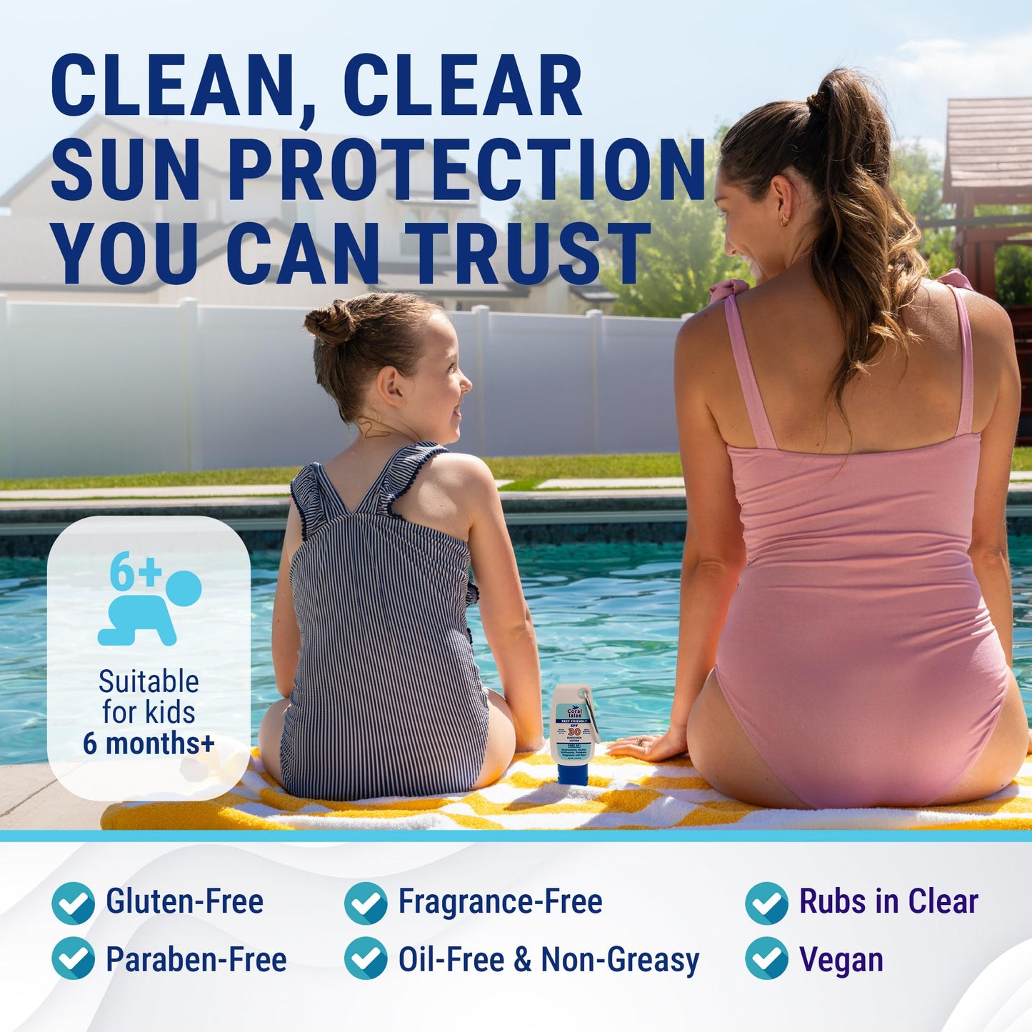 Coral Isles Reef Safe Sunscreen - Hawaii Approved Sun Shield - Broad Spectrum UVA/UVB Waterproof Skin Protector