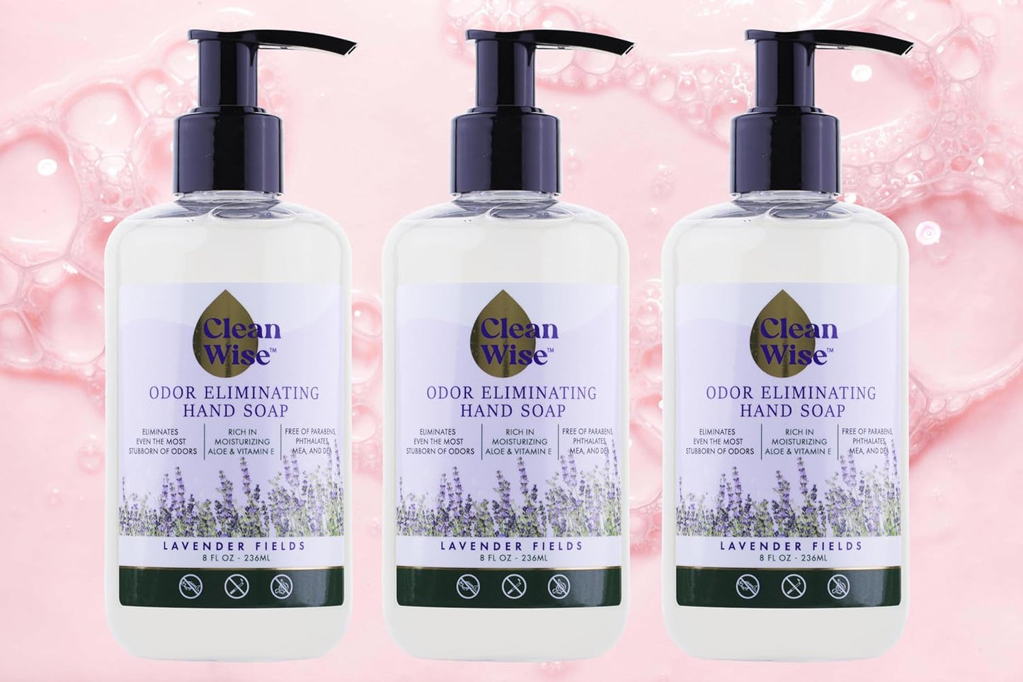 Odor Eliminating Hand Soap - Clean Citrus & Lavender, 8 fl oz (3 Pack)