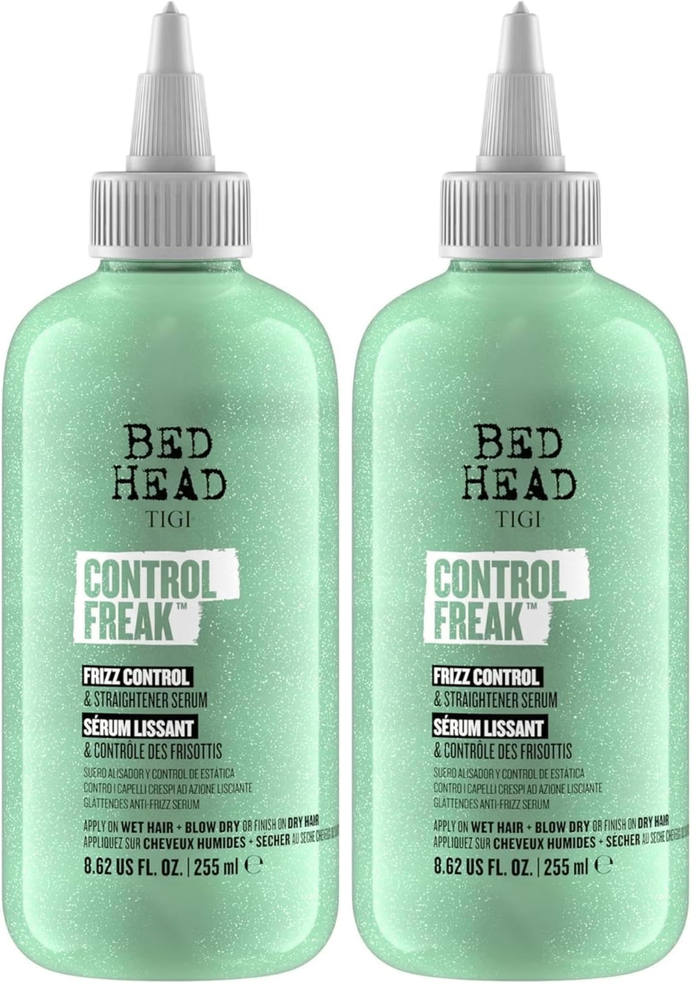 TIGI Hair Serum For Curly or Frizzy Hair Control Freak Hair Care and Straightener 8.62 fl oz (Pack of 2)
