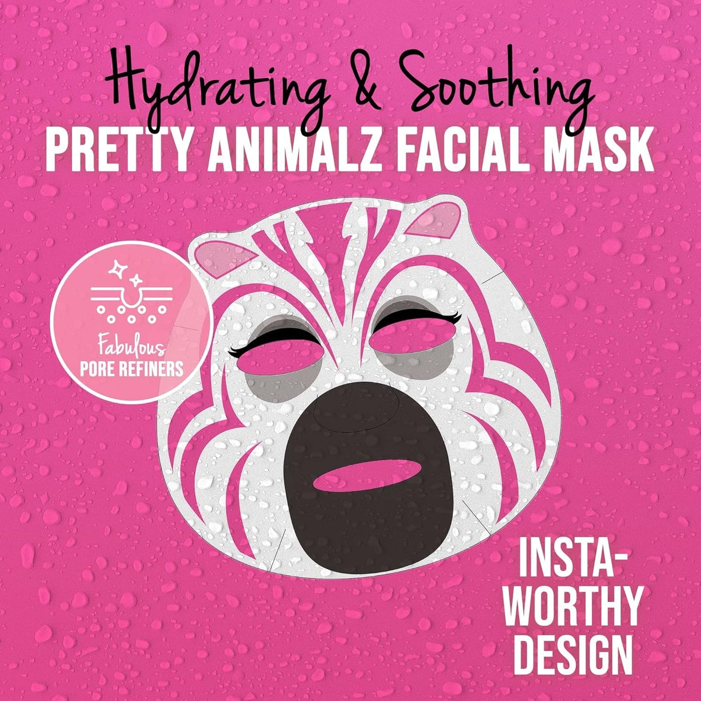 Masque Bar – 9 Piece Pretty Animalz Printed Sheet Masks – Made in Korea