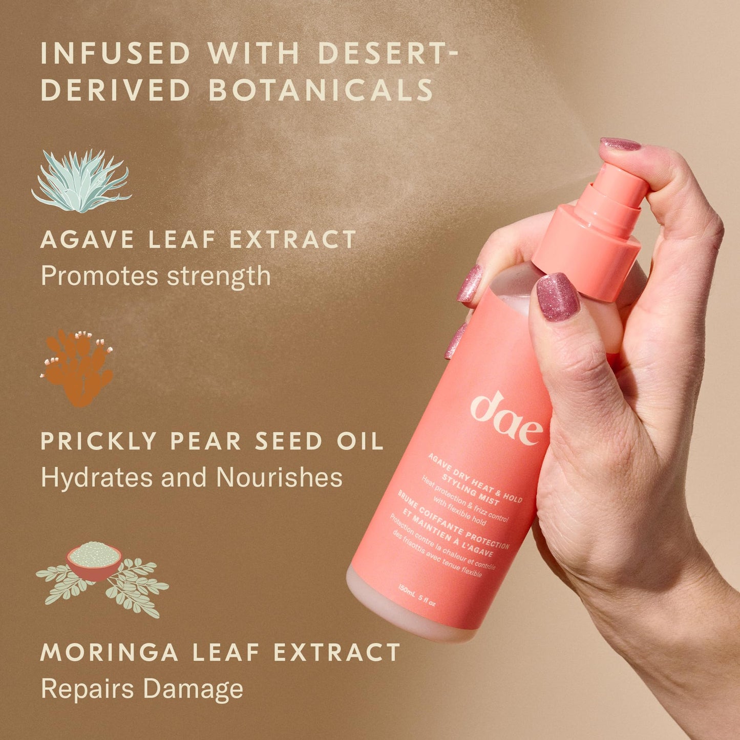 DAE Agave Dry Heat & Hold Styling Mist
