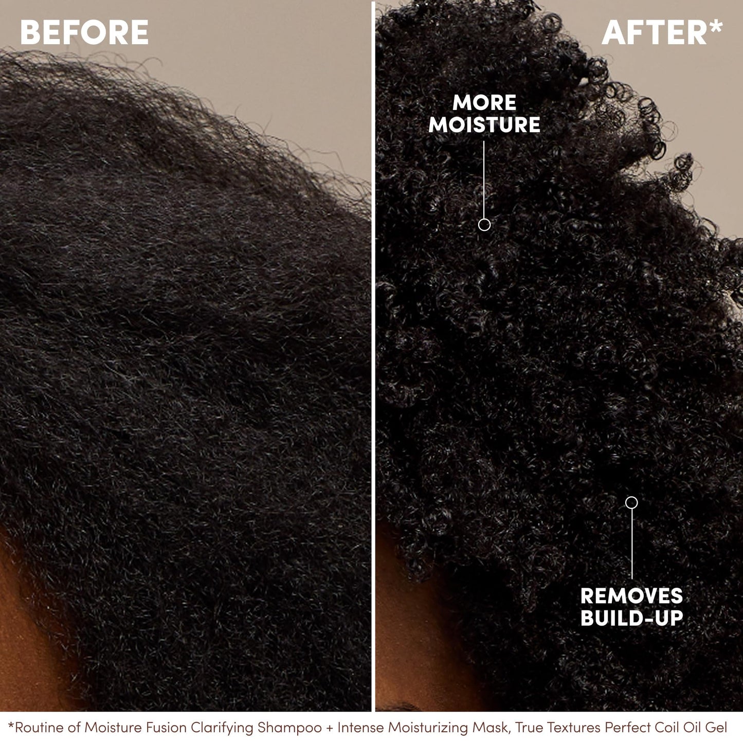 Mizani Moisture Fusion Gentle Clarifying Shampoo - Cleanses Hair to Get Rid Of Buildup, With Charcoal, For Curly Hair
