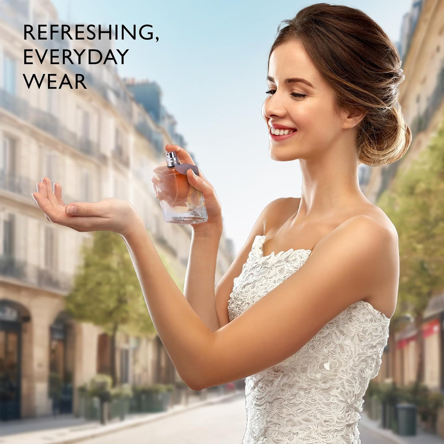 La Vida Bella Eau De Parfum for Women | Floral Fruity Fragrance - Rich Aroma with Iris, Jasmine & Orange Blossom - 3.4 Fl Oz (100ml)