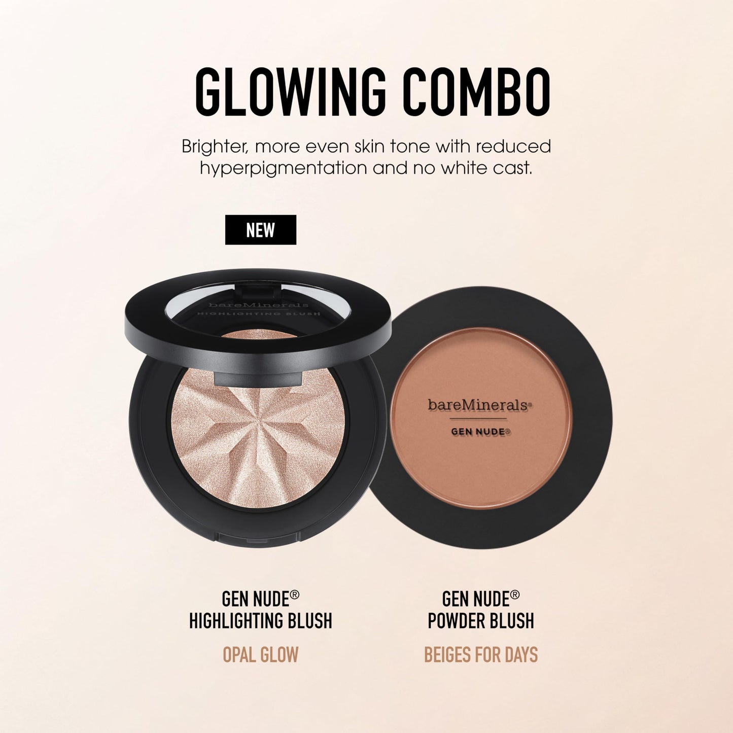 bareMinerals Gen Nude Powder Blush, Call My Blush, Vegan, Cruelty-Free & Dermatologist-Tested
