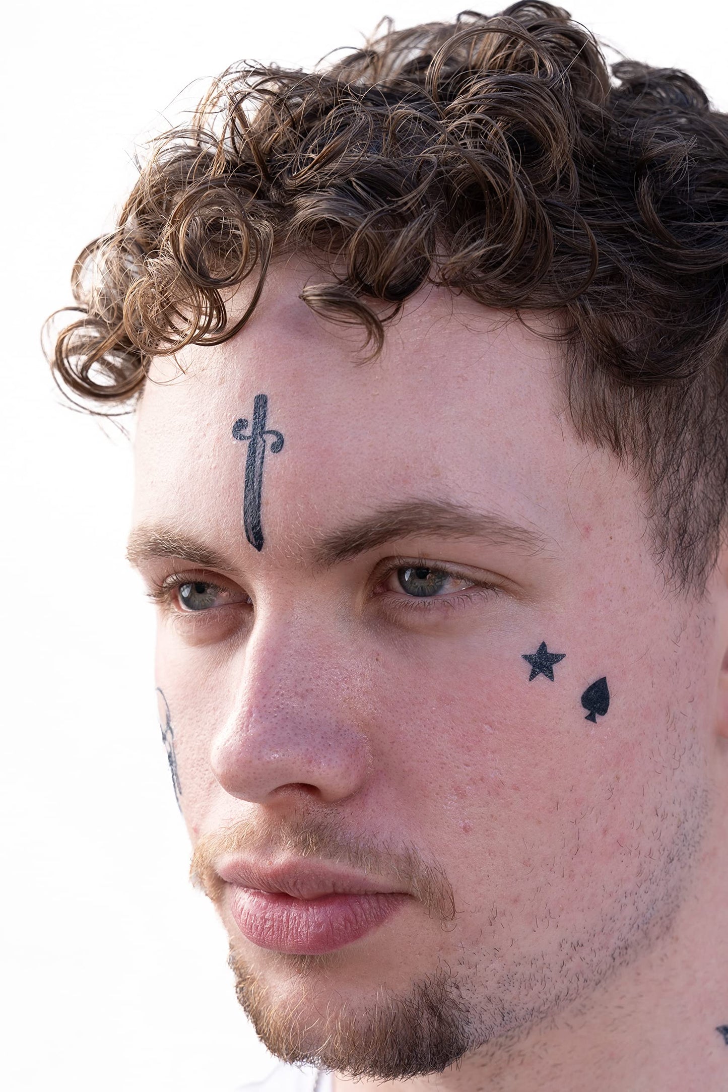 Thug Ink Temporary Tattoos – Volume II – 6-Piece Set | Dagger, Ice Cream Cone, Crown & More | Water-Transfer Face Tattoos – Fun Fake Ink for Parties, Costumes & Vibes