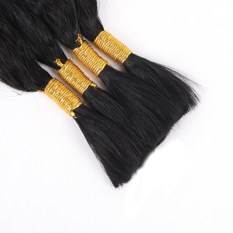 WZVHAIR Super Wave Bulk Human Hair For Braiding No Weft 100g (1Pack-4PCS) Wet and Wavy Human Braiding Hair 100% Virgin Human Hair Super French Human Bulk Hair For Boho Braids (Super Bulk 16 Inch)