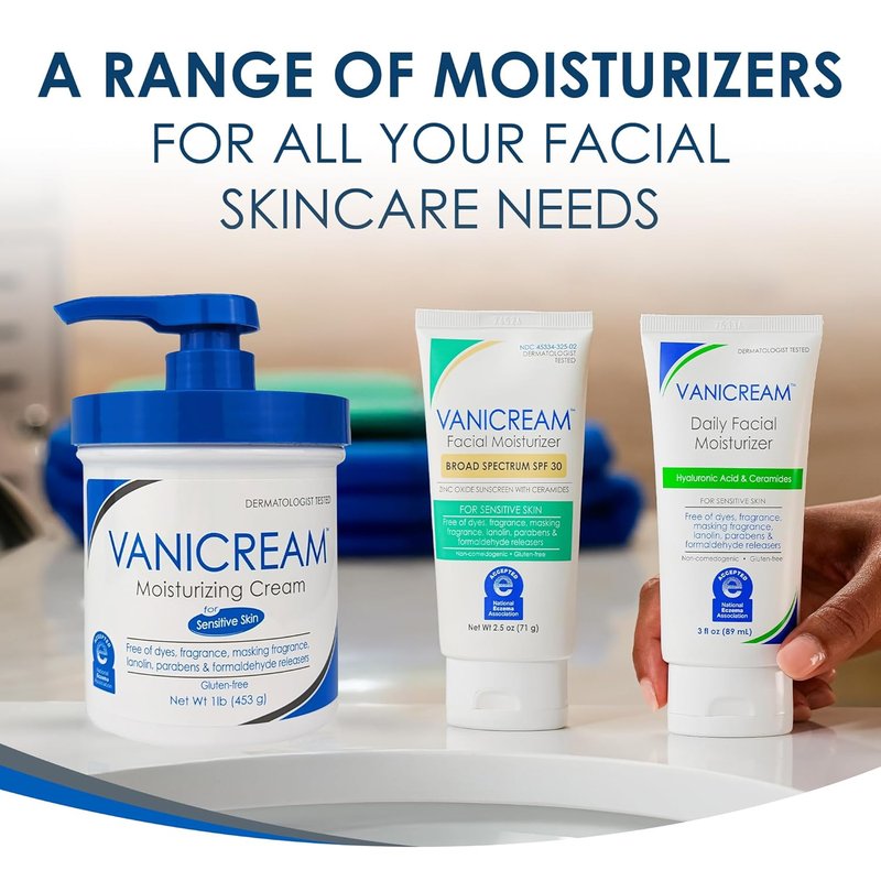 Vanicream Facial Moisturizer SPF 30 - Broad Spectrum Protection | 2.5 Fl. Oz.