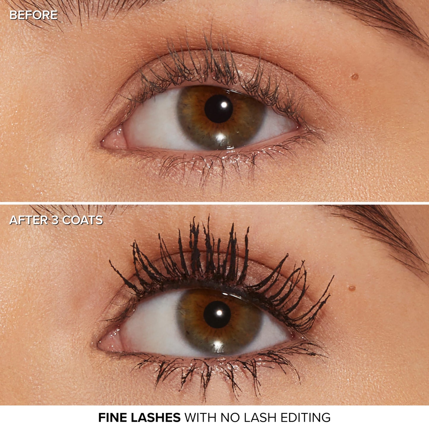 Too Faced Better Than Sex Volumizing and Lengthening Mascara | Vegan Formula, Dramatic Volume and Length|Cruelty-Free Eye Makeup + Hourglass Brush for False Lash Effect, Black, Travel Size, 0.17 Fl Oz