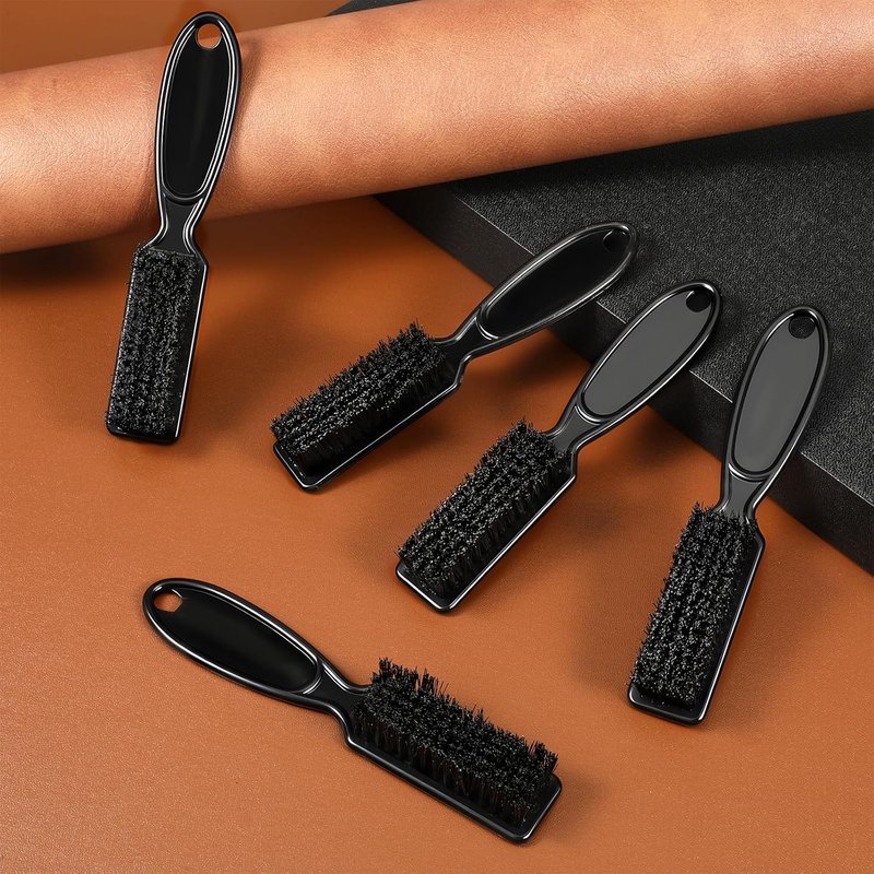80 Pcs Clipper Cleaning Brush Set - Nylon Haircut & Barber Fade Trimmer Brushes | Black