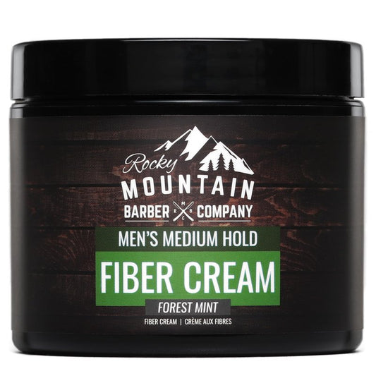Men’s Fiber Hair Cream - Classic Hair Styling Product with Medium Hold & Shine for Modern and Classic Hairstyles - No Artificial Fragrance - For All Hair Types - Easy to Wash Out - 4 oz