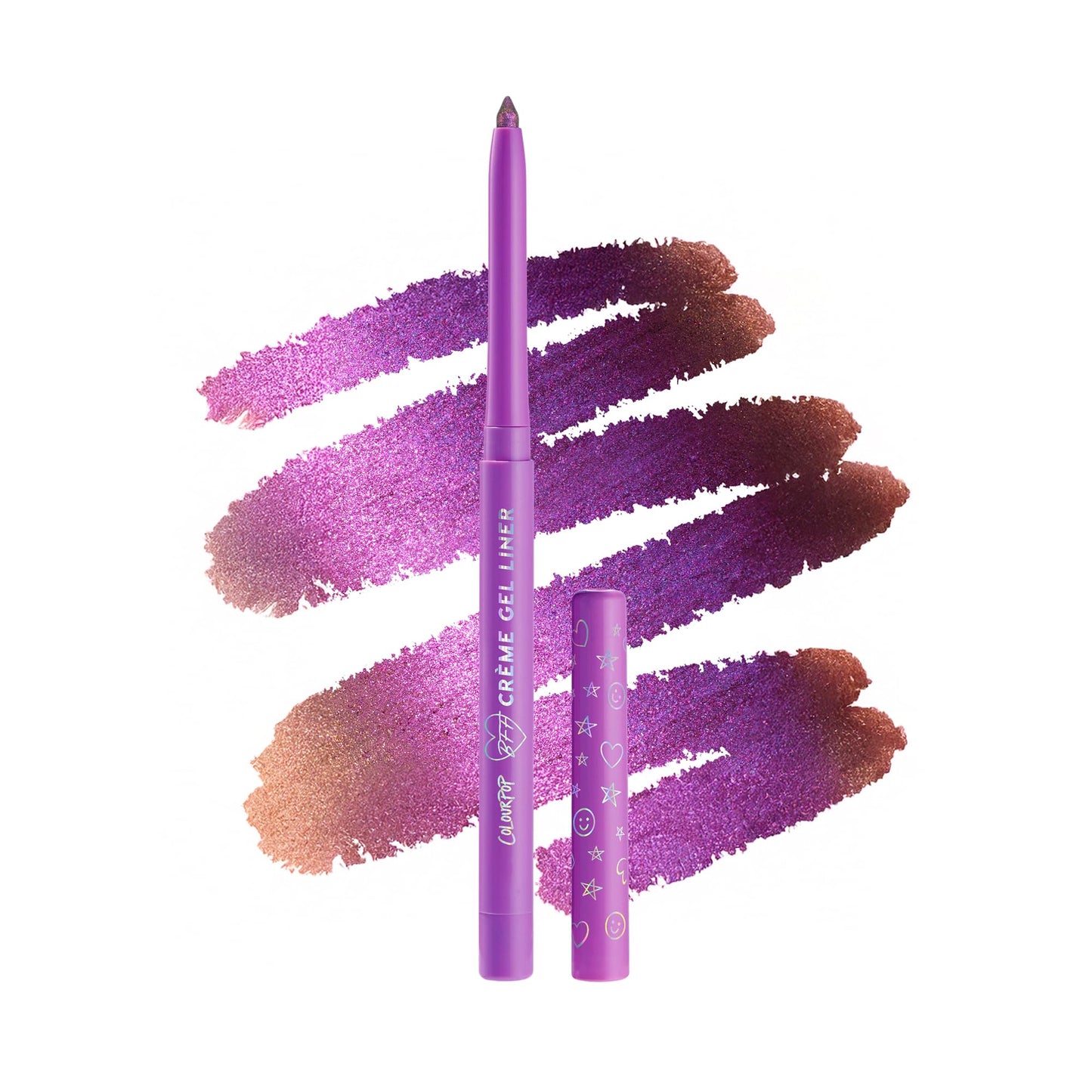 ColourPop Crème Gel Waterproof Eyeliner - 18HR Wear, Ultra-Pigmented Eyeliner Pencil with Matte & Metallic Finishes - Smudge-Proof, Vegan & Cruelty-Free (0.01 oz)