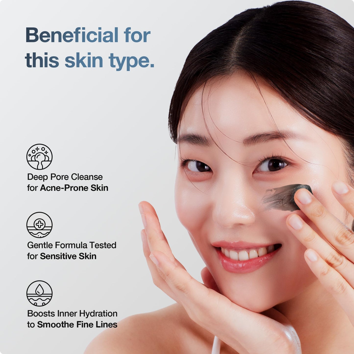 HEEDA Charcoal Cleansing Balm, All in One Nourishing, Hydrating Makeup Melting Remover for Dry & Sensitive Skin, Korean Beauty Face Wash Cleanser 3.38 fl.oz