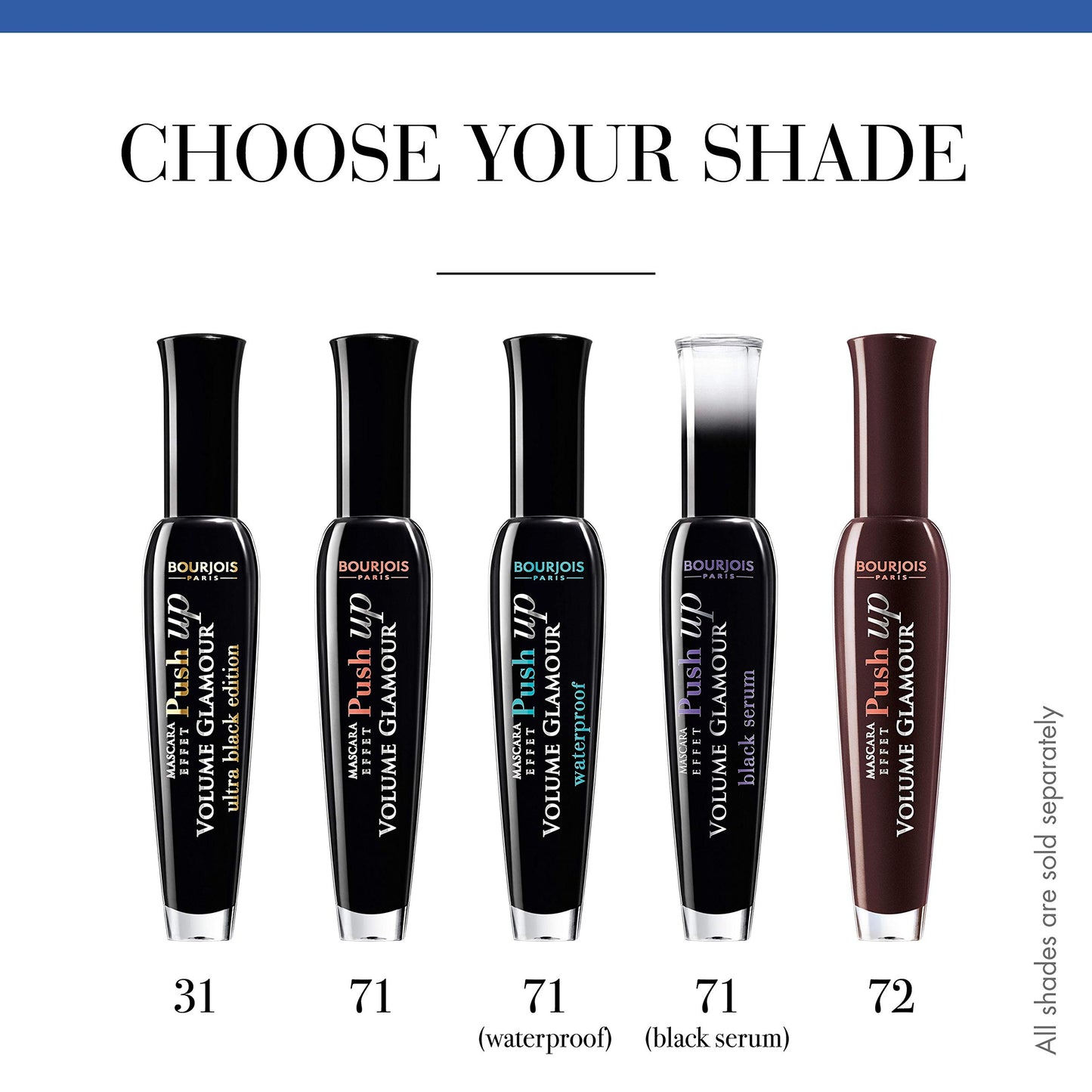 Bourjois Volume Glamour Push Up Mascara, Ultra Black