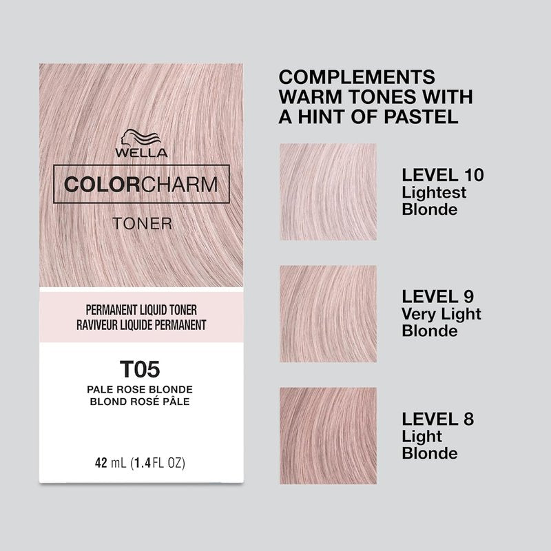 COLORCHARM Permanent Liquid Hair Toners - Neutralize Brass for Healthy Blonde Tones | Vegan & Paraben-Free