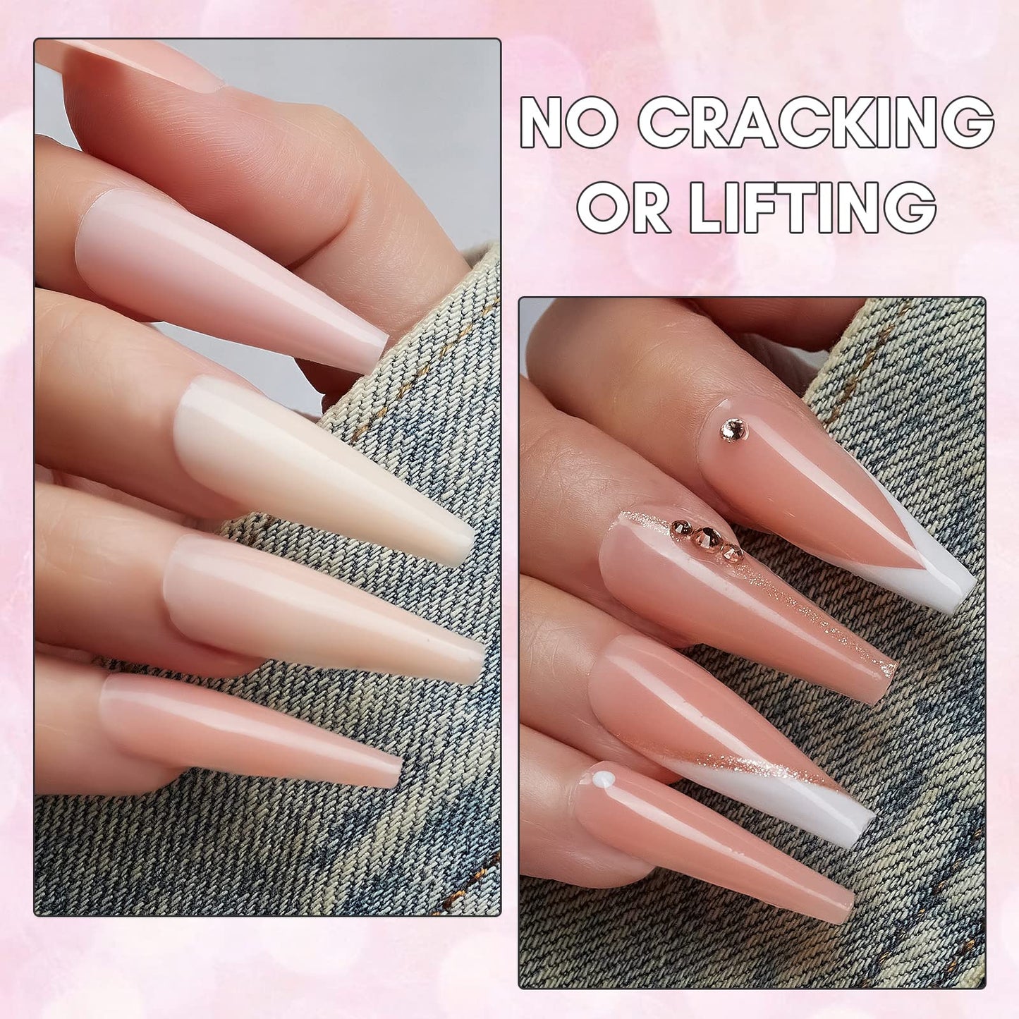 Makartt Poly Nail Extension Gel 50ML Nude Nature Day-dream Bundle with Makartt Poly Nail Gel Kit Neutral 4 Colors 15ML