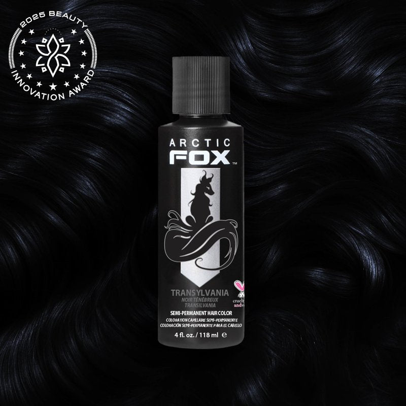 ARCTIC FOX Vegan and Cruelty-Free Semi-Permanent Hair Color Dye (4 Fl Oz, TRANSYLVANIA)