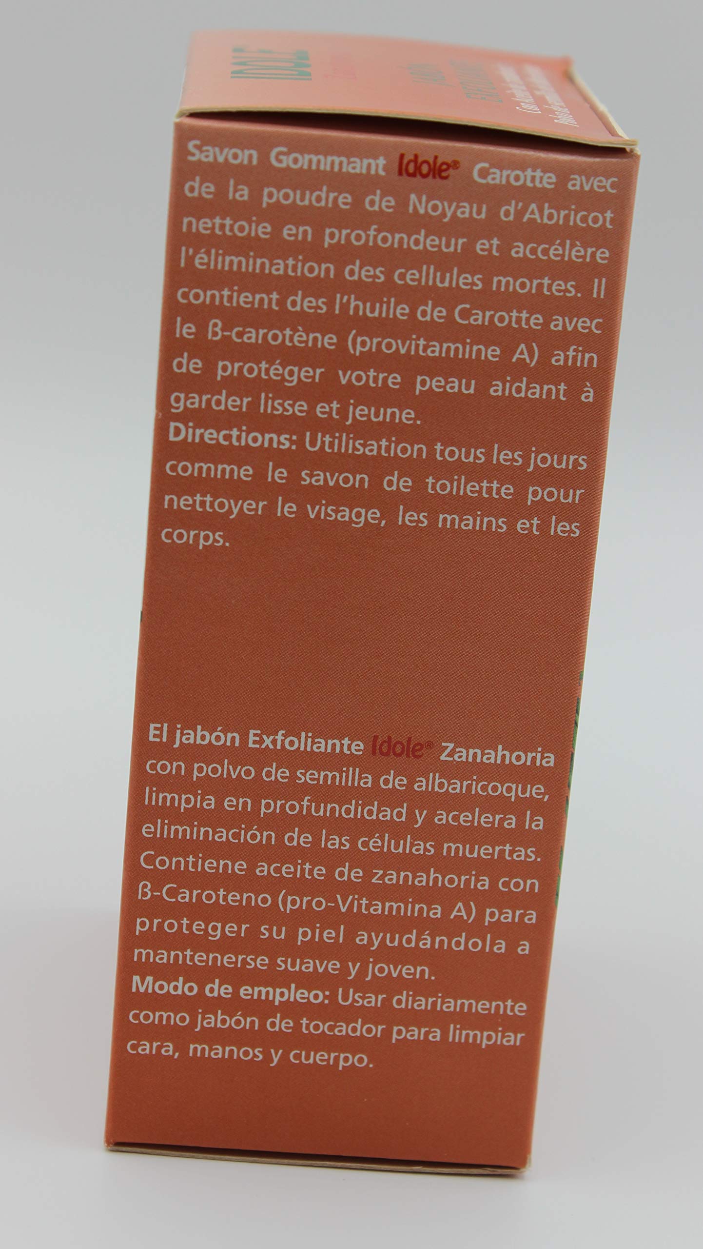 Idole Carrot Exfoliating Soap with Apricot Powder 200g (3Pack)