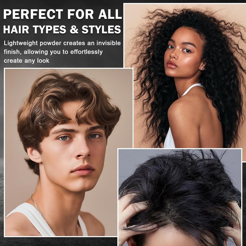 Hair Styling Powder | Lightweight Volumizing Texture Spray for Men & Women - Matte Finish, Ideal for Short to Medium Hair