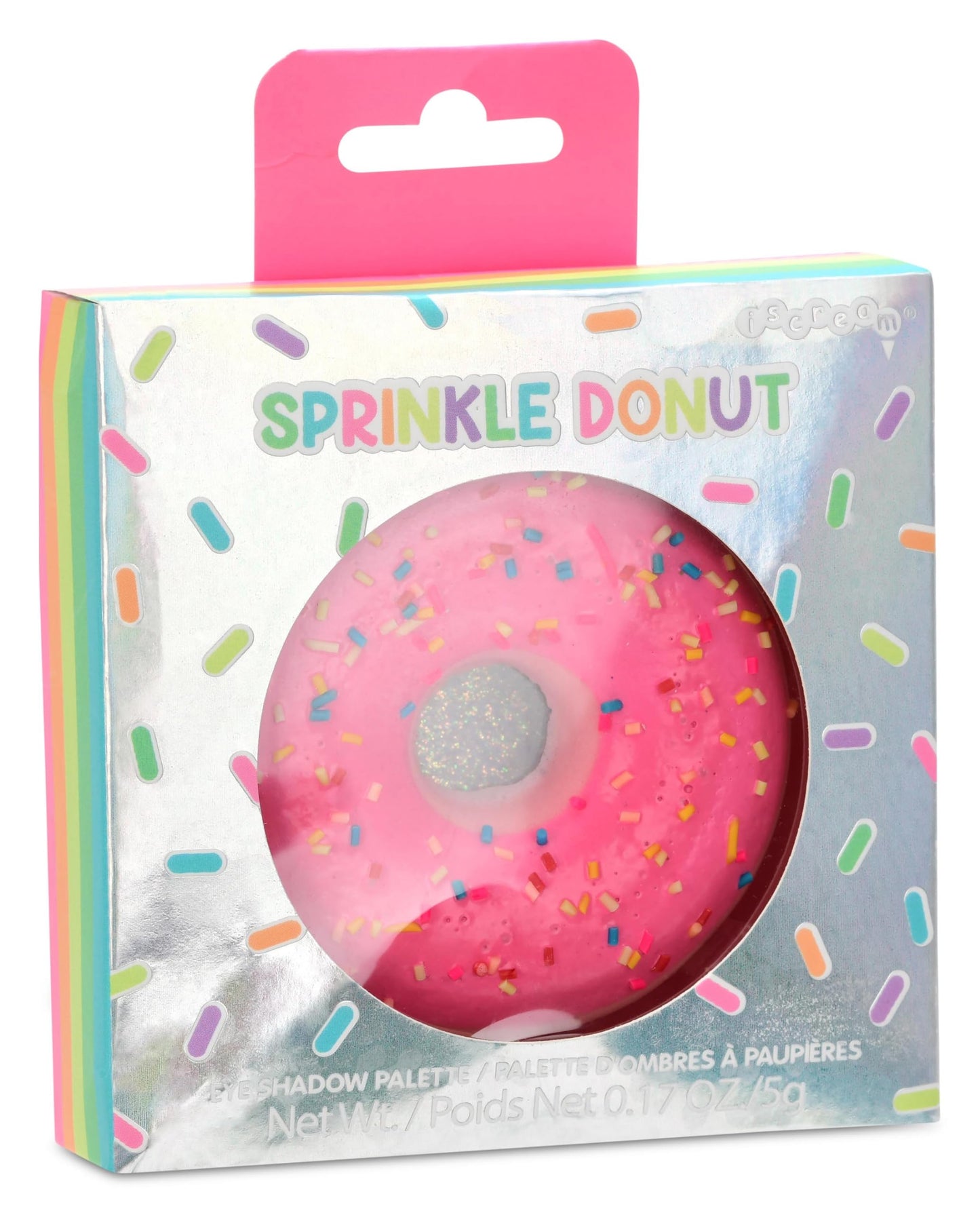 iscream Sprinkle Donut Shaped Glitter Eyeshadow Palette Collection