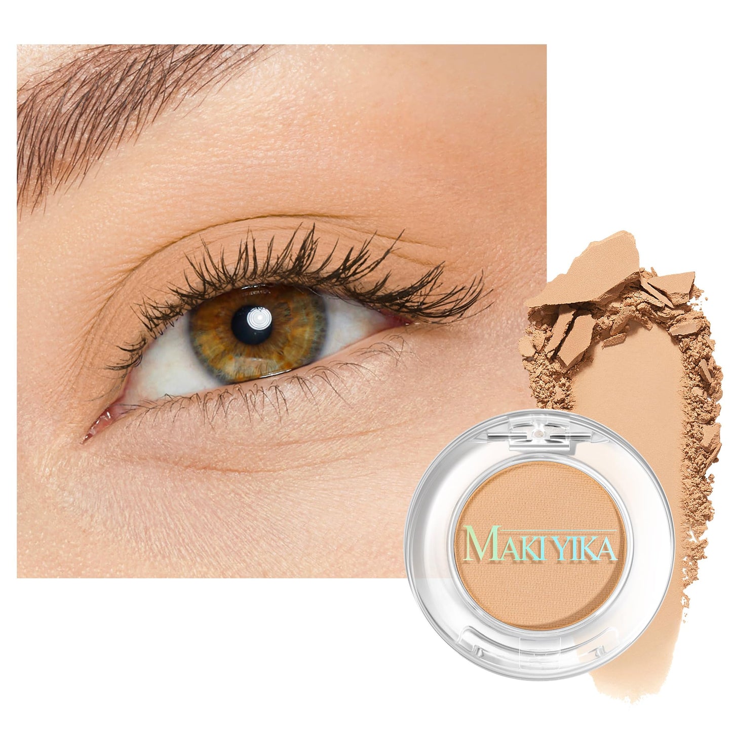 MAKI YIKA Puff Nude Eye Shadow Palette Matte Single for Women Nude Eyeshadow
