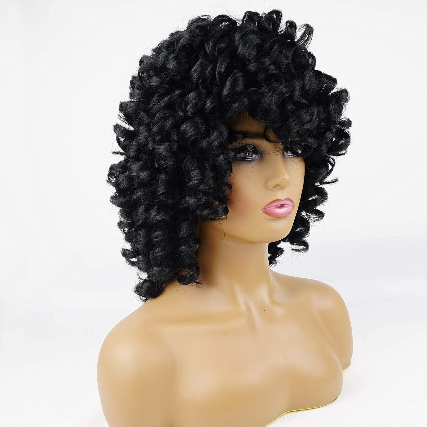 andromeda 2 Pcs Black Wig + Pink Wig