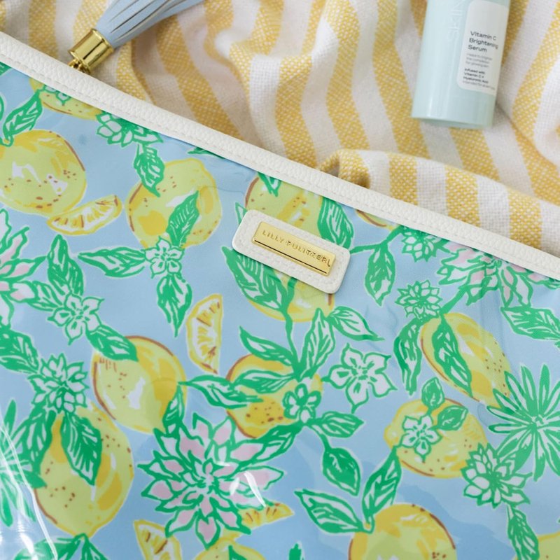 Lilly Pulitzer Makeup Bag - Stylish Travel Cosmetic Bag for Women | Zippered Toiletry Organizer