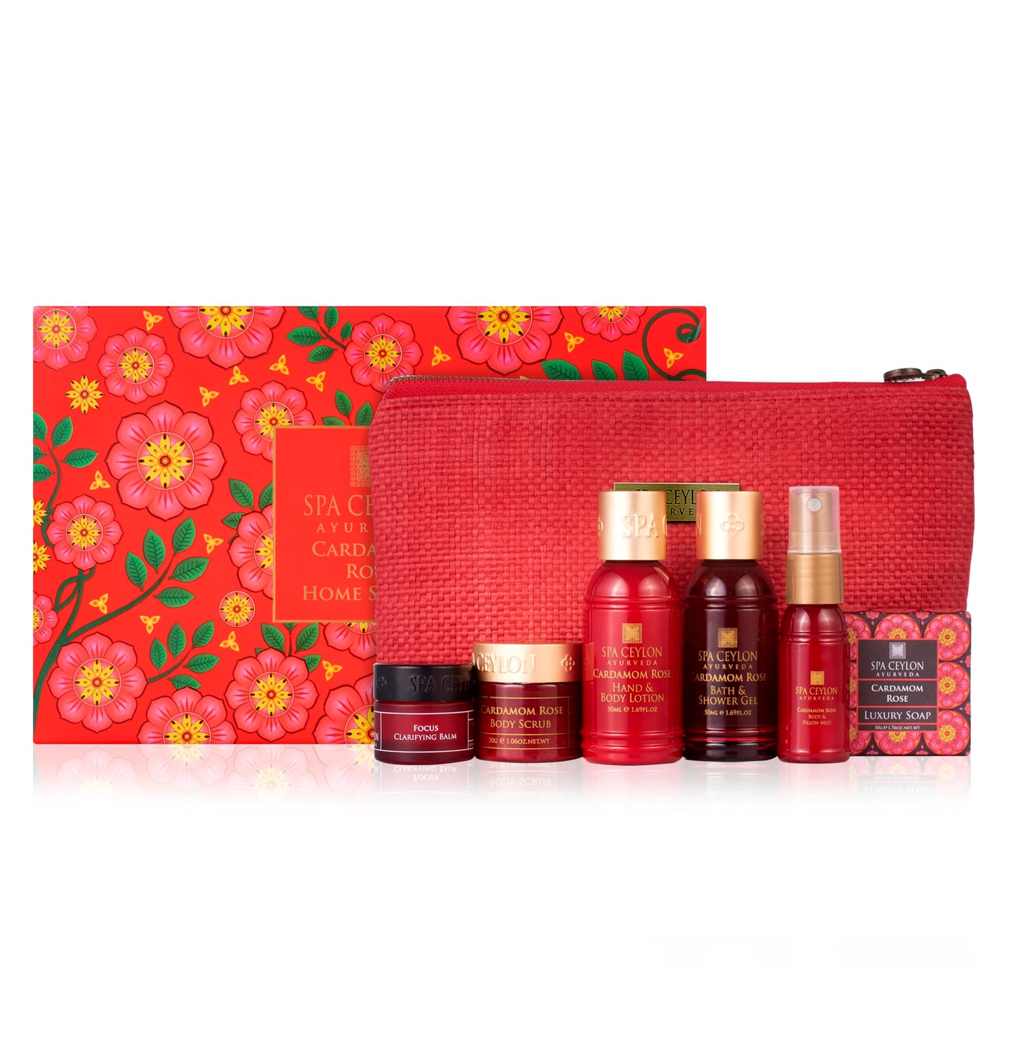 Spa Ceylon Virgin Coconut Home Spa Set | Body Care Set & Mini Travel Bag | Pamper Gift | Organic Bath Products