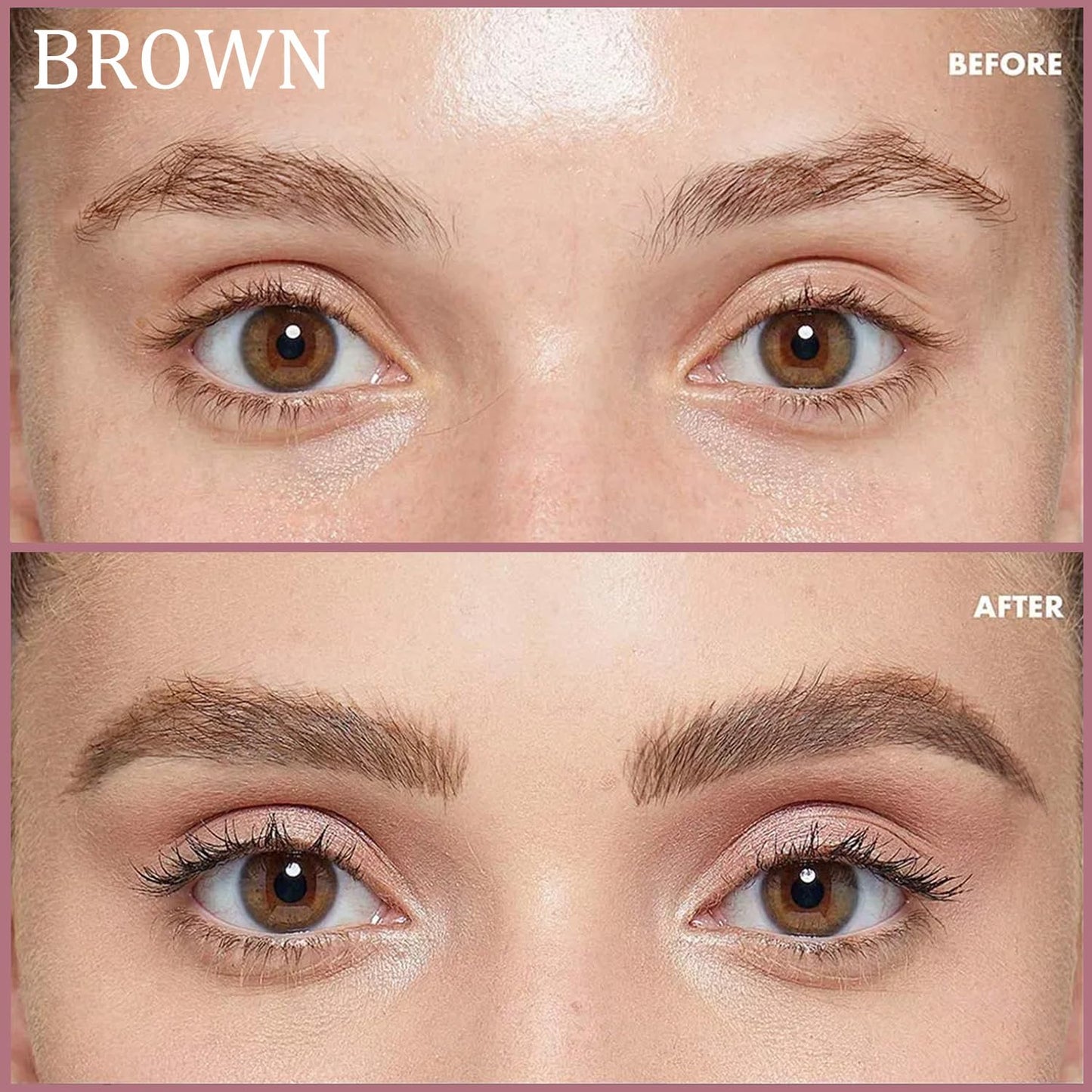 Eyelash & Eyebrow Color Kit, Professional Brown Color Set for Lashes and Brows, Natural Ingredients Stay-True Vibrant Color, Safe & Easy to Use 7ml (Brown)